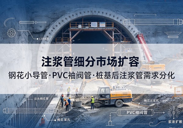 昆都仑注浆管细分市场扩容，隧道钢花小导管、PVC 袖阀管、桩基后注浆管需求分化